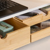SoBuy BBF11-WN Réhausseur d'écran Support de moniteur écran ergonomique Support