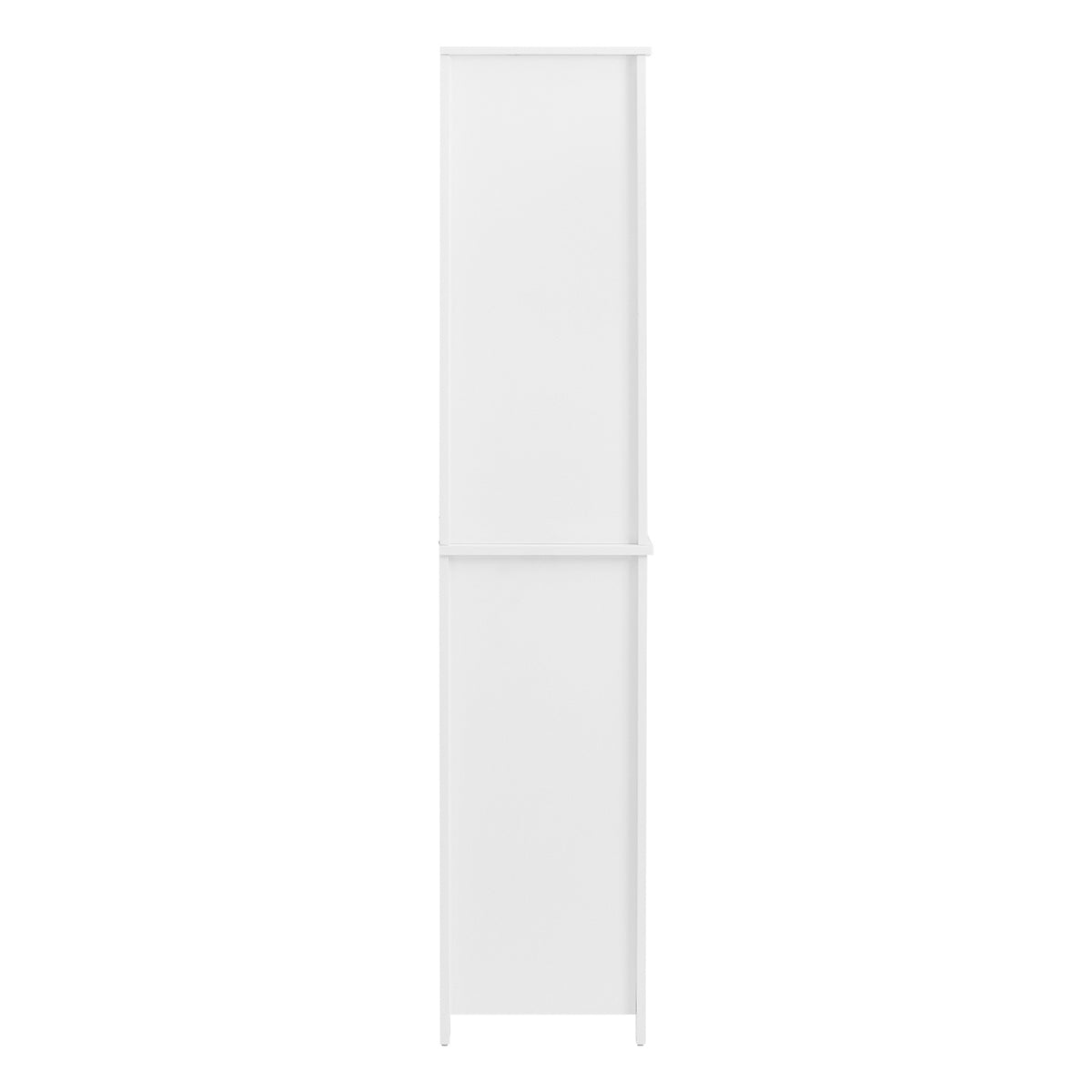 SoBuy BZR102-W Colonne Salle de Bain avec 3 Étagères et Sac à Linge Amovible – L45×P35×H171 cm, Charge 40 kg, Blanc