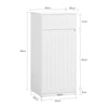 SoBuy BZR110-W Armoire à Linge avec 1 Porte – L40×P39×H86 cm, Charge 25 kg, MDF E1, Blanc