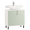 SoBuy BZR139-GR Meuble sous Lavabo Meuble sous Vasque avec 2 Portes et étagère réglable | Prévente