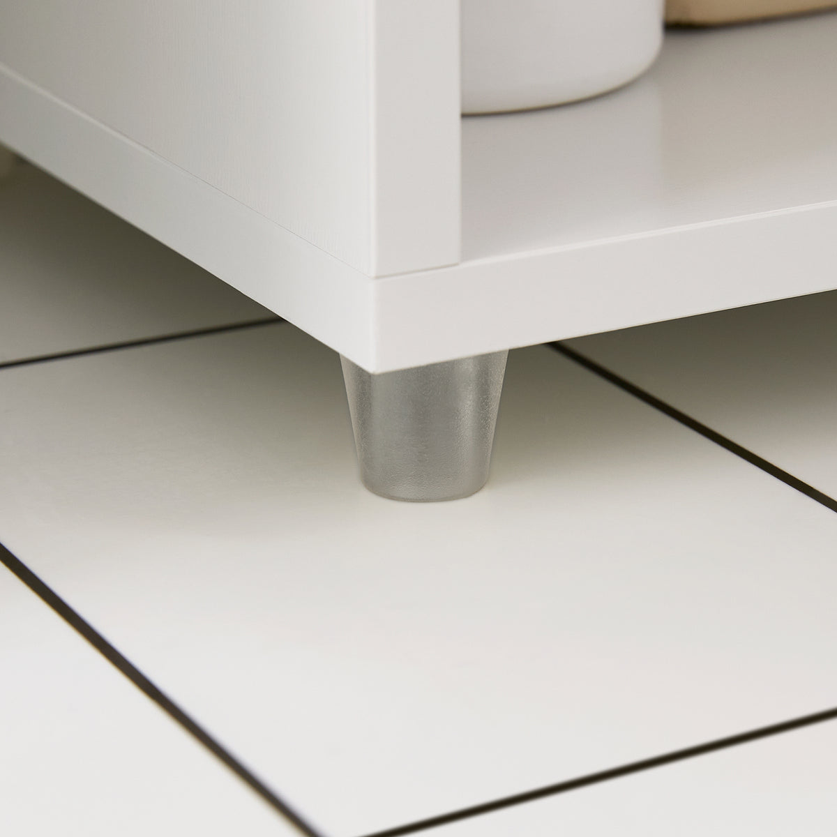 SoBuy BZR160-W Colonne Salle de Bain 20x180x20 cm, Petit Meuble Rangement WC, Meuble Salle de Bain avec Portes, Tiroir, Étagères, Armoire Haute Gain de Place