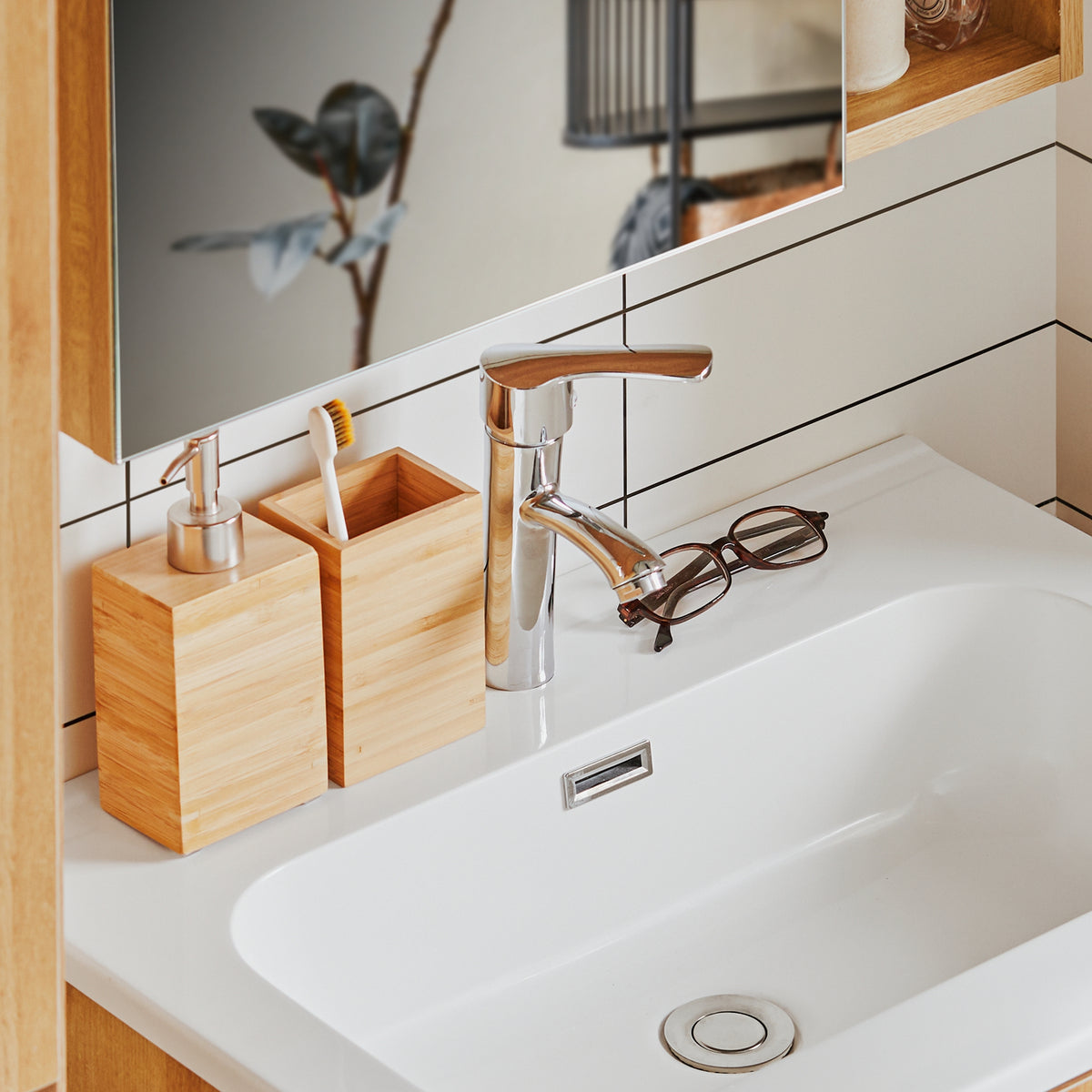 SoBuy BZR172-N Meuble sous Lavabo avec Deux tiroirs Meuble de Rangement Meuble avec lavabo en céramique