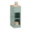 SoBuy FBT111-GR Table de Chevet Table de Nuit Bout de Canapé Table d'Appoint Table Basse avec Tiroir