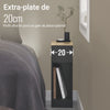 SoBuy FBT111-SCHx2 Lot de 2 Tables de Chevet Fines avec Tiroir et Étagère – L20 × P35 × H60 cm, Noir