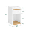 SoBuy FBT137-W Table de Chevet avec tiroir Table de Nuit Bout de canapé Table d'appoint Table Téléphone Table de Café