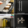 SoBuy FKW110-SCH Desserte de Cuisine à Roulettes – Plan de Travail Inox, Tiroir et Placard, 4 Roulettes dont 2 Freinées, Noir