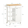 SoBuy FKW46-WN Desserte roulante Chariot de cuisine de service Meuble de Rangement