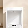 sebuyfr.comG127-W Colonne Salle de Bain avec 2 Paniers, Format Compact, Design Moderne, pour Salle de Bain et WC, Rangement Optimisé – L30×P30×H89 cm, Bois, Blanc