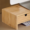 sebuyfr.comG198-N Support d'écran d'ordinateur de Support de Moniteur de bambou avec 2 Tiroirs