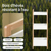 sebuyfr.comG226-WN Tour de rangement salle de bain 20 cm avec 3 paniers – Blanc et bois