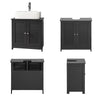 sebuyfr.comG237-DG Meuble sous Lavabo avec Étagères Ajustables, Résistant à l’Humidité, pour Salle de Bain et WC, Rangement Optimisé – L60×P35×H58 cm, MDF, Gris