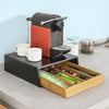 sebuyfr.comG280-SCH Boîte à Thé avec Tiroir, Format Compact, Rangement Optimisé, Design Fonctionnel, Usage Quotidien, Pratique – L31×P30×H10 cm, Bambou, Noir