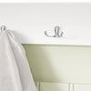 sebuyfr.comG282-W Porte-Manteau Mural avec 5 Crochets et 3 Paniers, pour Entrée et Couloir, Design Fonctionnel, Usage Quotidien – L100×P20×H30 cm, Bois, Blanc