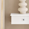 sebuyfr.comG43-W Etagere Murale avec 2 Tiroirs - Étagère Flottante Moderne pour Entrée, Salon, Cuisine & Chambre - Blanc 64x15x10cm