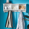 sebuyfr.comG48-W Portemanteau Étagère murale Porte-manteau salle de bain Meuble d’entrée