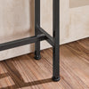 SoBuy FSB19-N Table Console Étroite, Table d'Appoint, Bout de Canapé, Table d’Entrée, Cadre et 4 Pieds en Fer, pour Salon, Entrée, Couloir, Intustriel, L120xP20xH65 cm