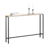 SoBuy FSB19-XL-Z Console Ultra Fine 20 cm – 120×20×80 cm, Charge 50 kg, Métal Noir et Plateau Bois