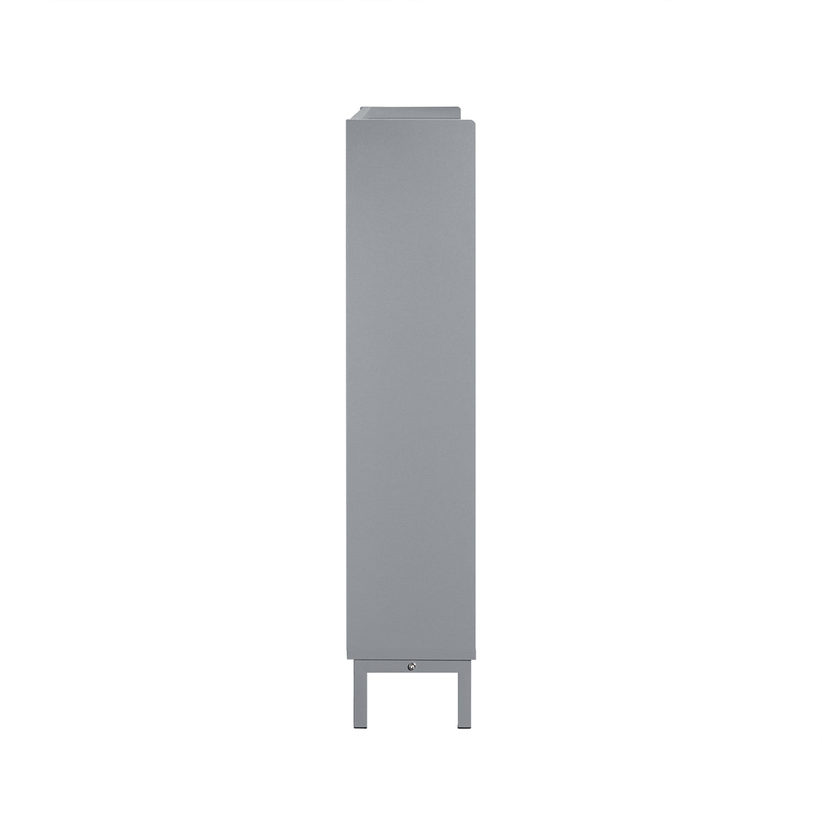 SoBuy FSR100-HG Armoire à Chaussures Ultra-Slim 19 cm – 4 Abattants, 8–12 Paires, Anti-Basculement, Gris, 100×19×91 cm