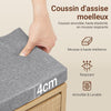 SoBuy FSR211-N Banc à Chaussures d'Entrée 24 cm – Naturel