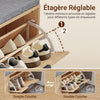 SoBuy FSR211-N Banc à Chaussures d'Entrée 24 cm – Naturel