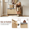 SoBuy FSR211-N Banc à Chaussures d'Entrée 24 cm – Naturel