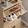 SoBuy FSR213-N Meuble à Chaussures – 24 cm de Profondeur, 120 cm de Hauteur, Naturel