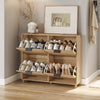 SoBuy FSR214-N Meuble à Chaussures Compact 24 cm de Profondeur – Naturel
