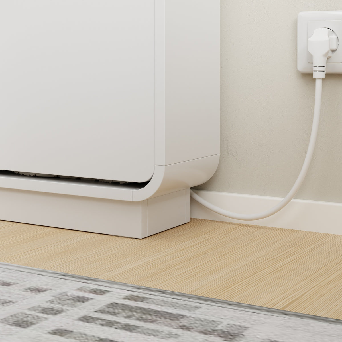 SoBuy FSR229-E-WN Meuble à Chaussures Suspendu Ultra Fin – 15 cm de Profondeur, 14 Paires, USB-C, Blanc, 121 × 15 × 126 cm