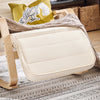 SoBuy FST16-W Fauteuil a Bascule, Relax Rocking Chair, Chaise a Bascule avec Repose-Pieds et Appui-tête réglables, Beige
