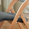 SoBuy FST92-SGx2 Lot de 2 Chaises Pliantes Rembourrées en Bois – Gris Foncé