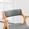 SoBuy FST98-HGx2 Lot de 2 Chaises Pliantes en Bois de Hêtre avec Coussin Déhoussable, Charge 150 kg – Chaises Salle à Manger, Cuisine et Salon, Gris
