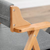 SoBuy FST98-HGx2 Lot de 2 Chaises Pliantes en Bois de Hêtre avec Coussin Déhoussable, Charge 150 kg – Chaises Salle à Manger, Cuisine et Salon, Gris