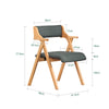 SoBuy FST98-SG Chaise Pliante avec Coussin, Confortable et Gain de Place, Pliable, Design Fonctionnel, Usage Quotidien, Format Pratique – Bois, Gris Foncé
