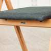 SoBuy FST98-SG Chaise Pliante avec Coussin, Confortable et Gain de Place, Pliable, Design Fonctionnel, Usage Quotidien, Format Pratique – Bois, Gris Foncé