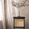 SoBuy HFBT03-SCH Table d'appoint Design, Table Basse Carrée, Bout de Canapé, Table de Chevet avec Compartiment Ouvert
