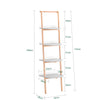 SoBuy HSTR02-K-HG Bibliothèque avec 4 Niveaux, pour Salon et Chambre, Rangement Optimisé, Design Fonctionnel, Usage Quotidien, Pratique – L44×P39×H169 cm, Gris