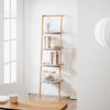 SoBuy HSTR02-K-HG Bibliothèque avec 4 Niveaux, pour Salon et Chambre, Rangement Optimisé, Design Fonctionnel, Usage Quotidien, Pratique – L44×P39×H169 cm, Gris