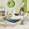 SoBuy KMB16-J Chaise a Bascule, Lit Enfant Bébé, Hamac Enfant, Chaise Longue à Bascule pour Enfant, Rocking-Chair, pour Chambre d'enfant, Patio, Salon, Jardin, 124x36x45 cm