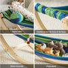 SoBuy KMB16-J Chaise a Bascule, Lit Enfant Bébé, Hamac Enfant, Chaise Longue à Bascule pour Enfant, Rocking-Chair, pour Chambre d'enfant, Patio, Salon, Jardin, 124x36x45 cm