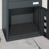 SoBuy OGS68-DG Boîte aux Lettres Colis Sécurisée XXL – Boîte à Colis Extérieure sur Pied avec Serrure à Code, Acier Gris Foncé Anthracite – 55×41,3×120 cm, Charge 40 kg