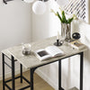 SoBuy OGT10-HG Set de 1 Table Haute + 2 Tabourets avec Repose-Pieds