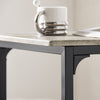 SoBuy OGT10-HG Set de 1 Table Haute + 2 Tabourets avec Repose-Pieds