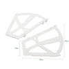 SoBuy SDA08-W 2 Pièces Charnières de Cabinet, Charnières de Tiroir pour Porte-Chaussures en Plastique Raccords De Remplacement