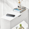 SoBuy BZR48-W Support Papier Toilette, Armoire Toilettes WC, Meuble de Salle de Bain, Armoire de Salle de Bain sur Pied