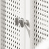 SoBuy BZR35-W Meuble sous Lavabo Salle de Bain Meuble Lavabo avec 2 Portes et Étagère Petit Meuble Salle de Bain avec Panneaux en Treillis pour Vasque ou Lavabo Blanc 50x60x33 cm