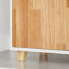 SoBuy BZR75-W Meuble sous Lavabo, Meuble sous Vasque, Armoire Salle de Bain avec Porte et 2 Compartiments Latéral
