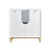 SoBuy BZR92-W Meuble sous Lavabo, Meuble sous évier, Meuble sous Vasque, Armoire Salle de Bain, Placard de Rangement