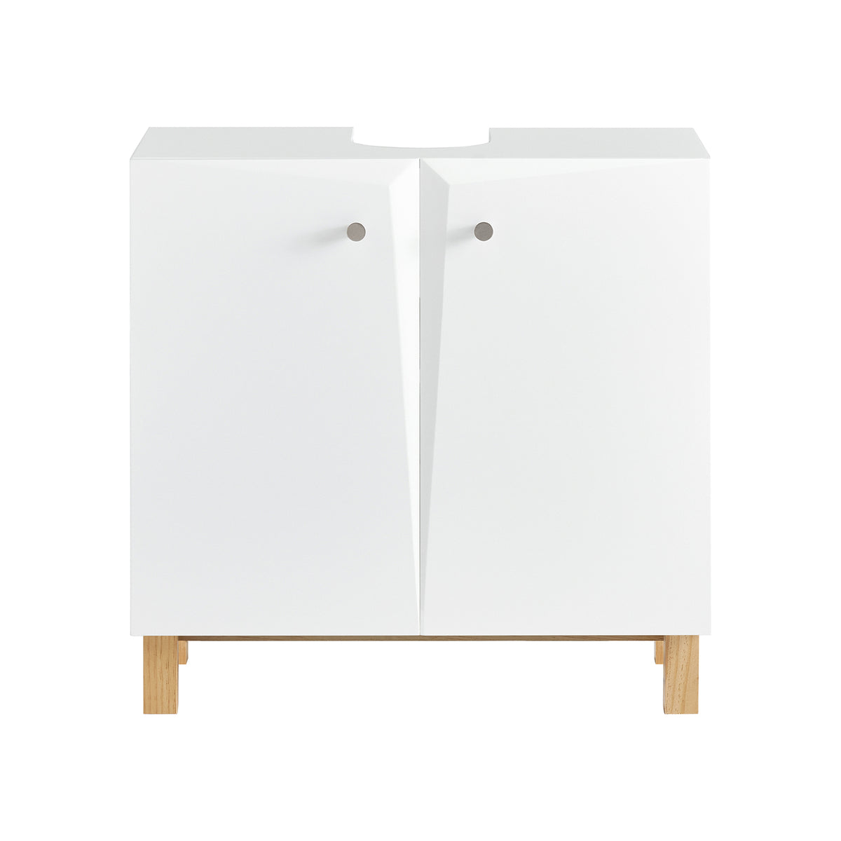 SoBuy BZR92-W Meuble sous Lavabo, Meuble sous évier, Meuble sous Vasque, Armoire Salle de Bain, Placard de Rangement