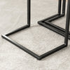 SoBuy FBT102-F Set de 3 Tables Gigognes, Tables Basses Modernes pour Salon, Design Gain de Place, Nature & Noir