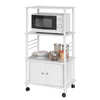 sebuyfr.comG12-W Meuble rangement cuisine roulant en bois, Chariot de cuisine de service